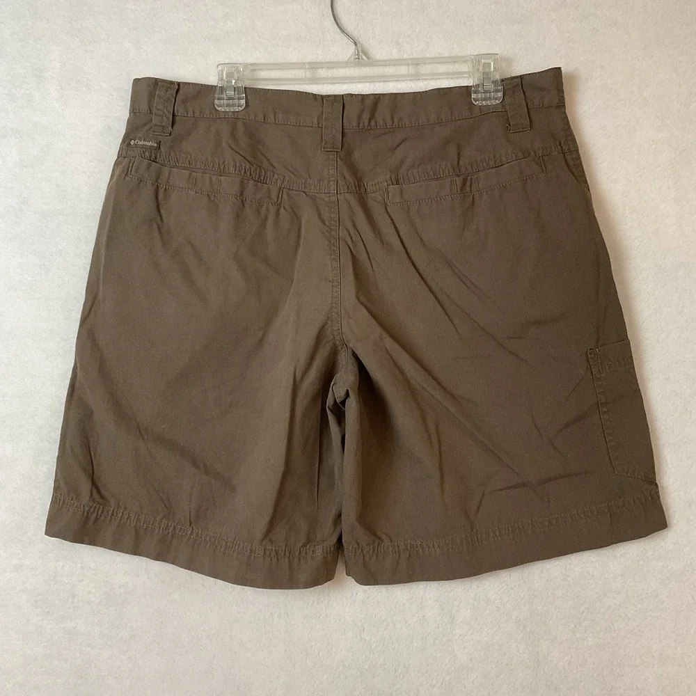 Columbia Sportswear Shorts Mens 36 Waist Brown‎ Flat Front Outdoor Hiking